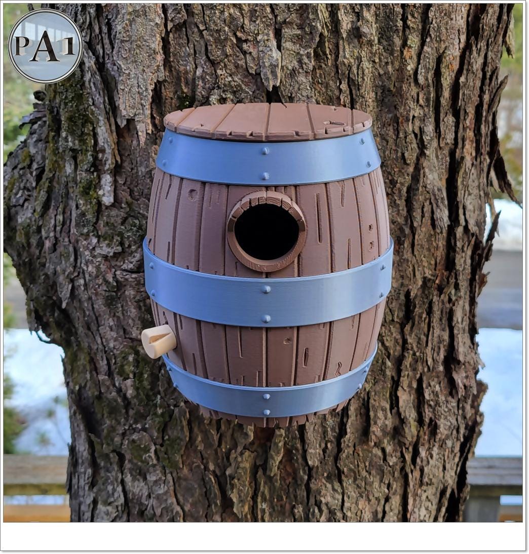 Barrel Birdhouse