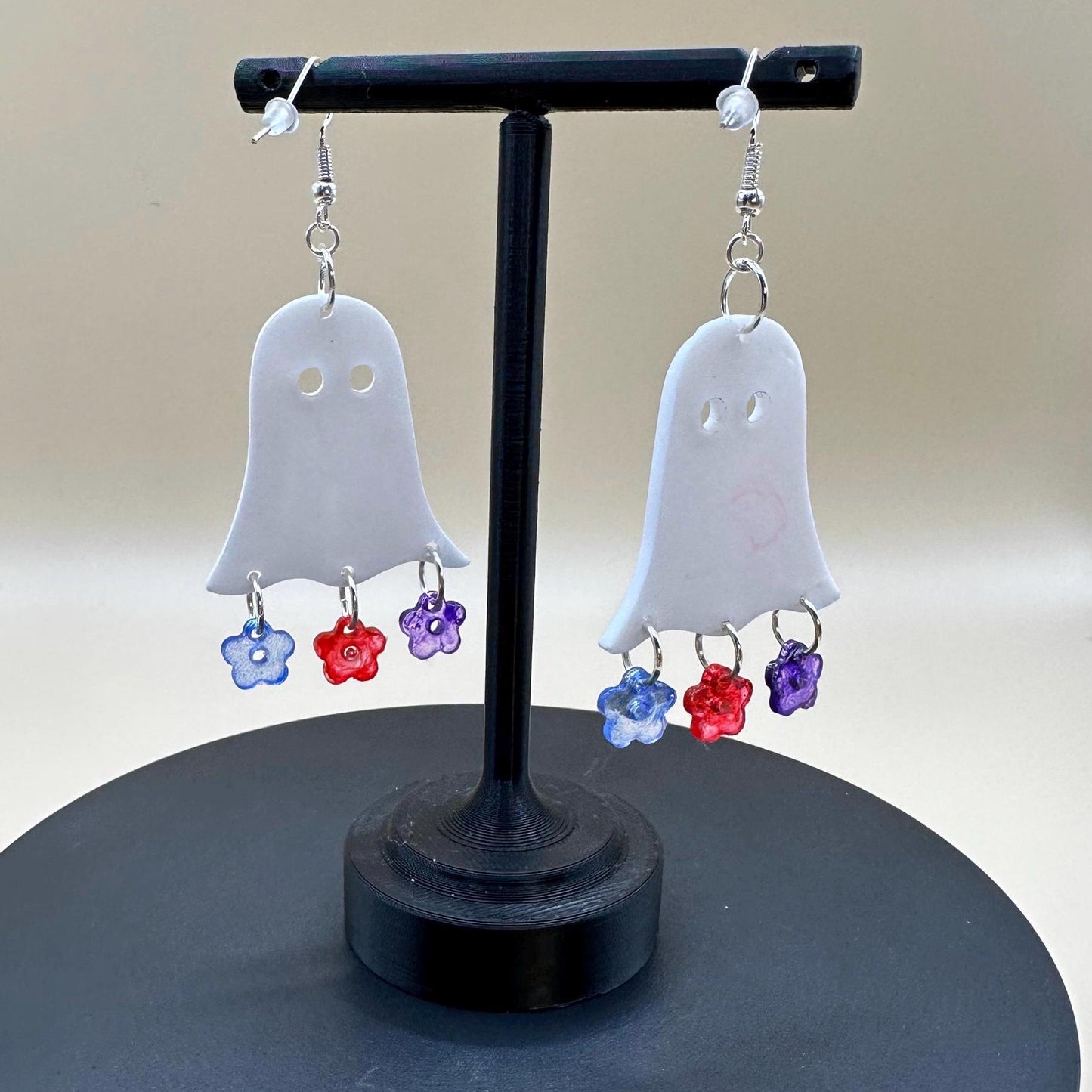 Floral Ghosts Dangle Earrings