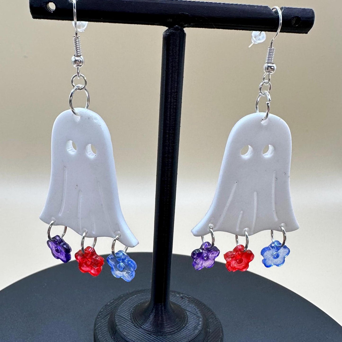 Floral Ghosts Dangle Earrings