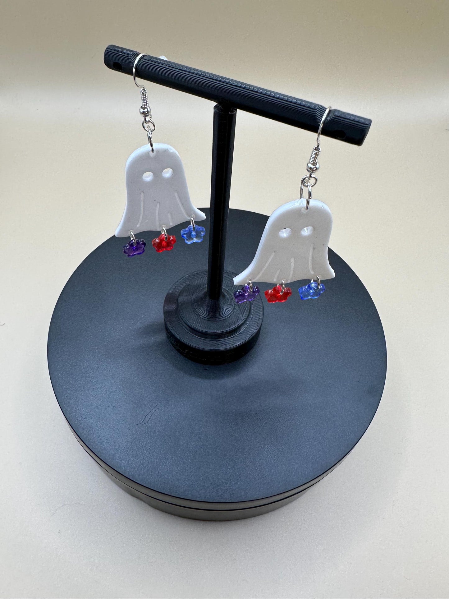 Floral Ghosts Dangle Earrings