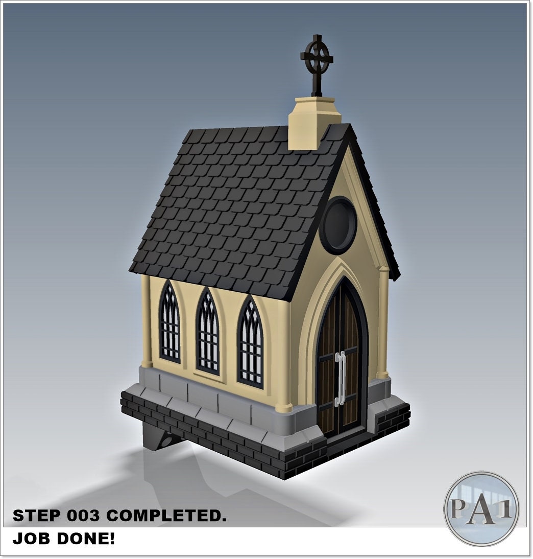 Gothic Church Birdhouse