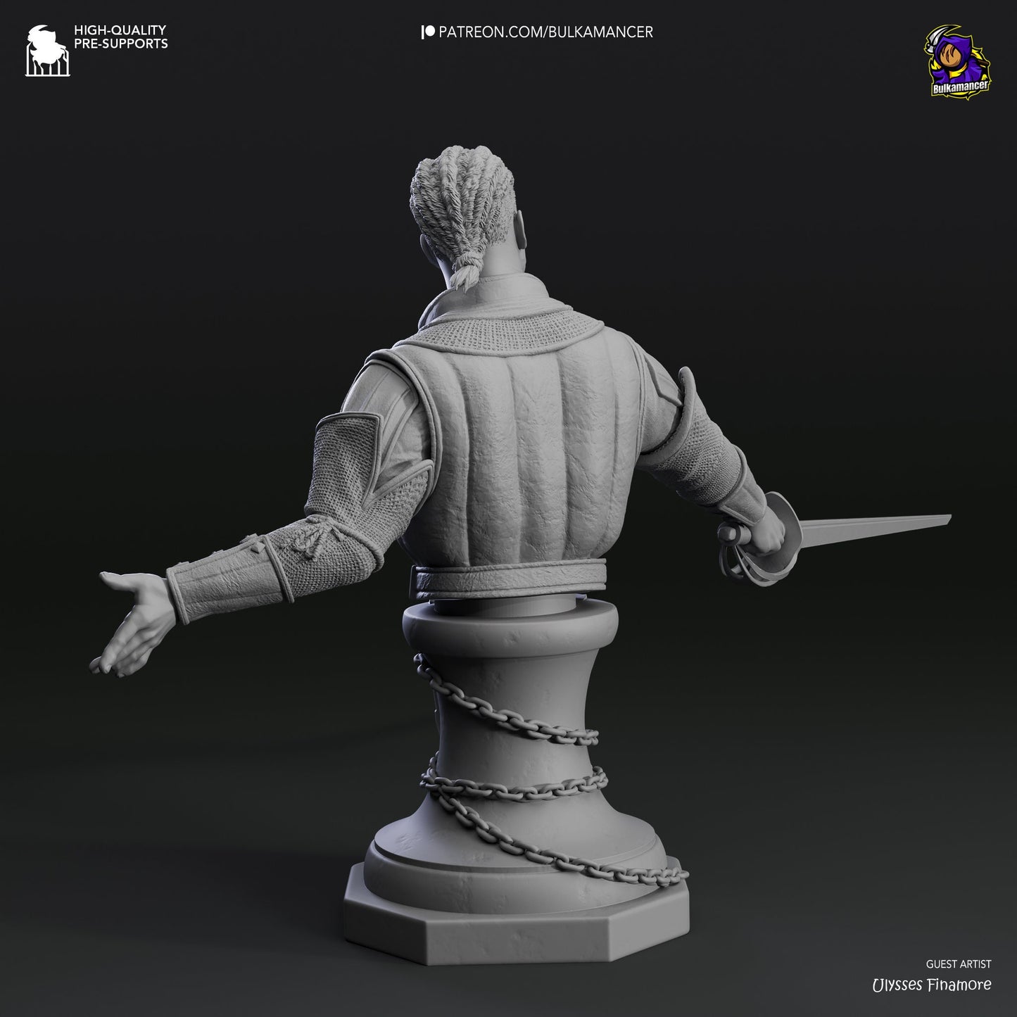 Wyll Baldur's Gate 3 Bust | SOME ASSEMBLY REQUIRED