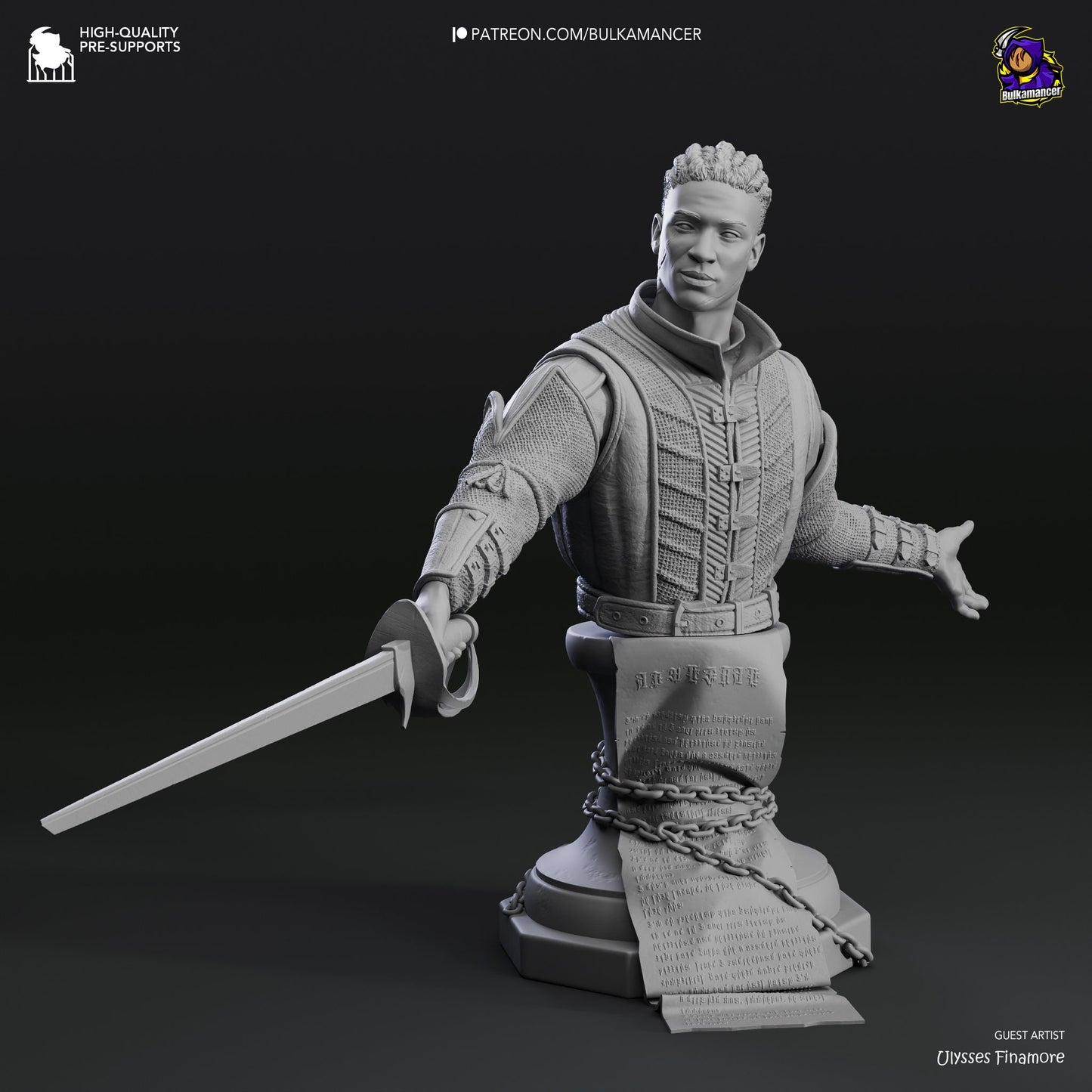 Wyll Baldur's Gate 3 Bust | SOME ASSEMBLY REQUIRED