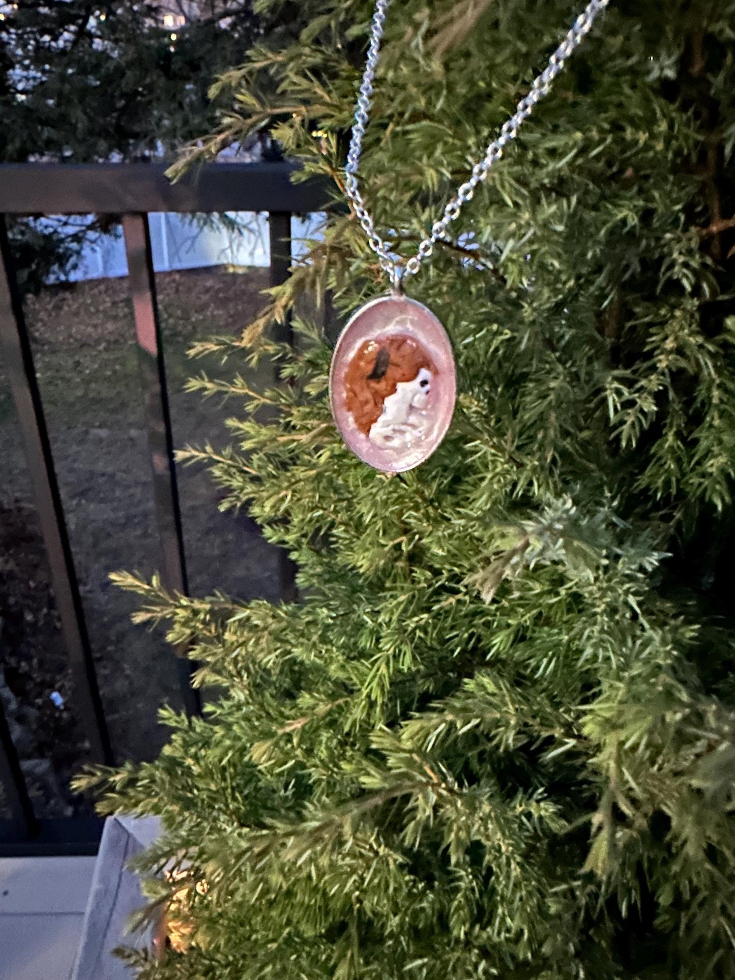 Pink Goth Antique Cameo Style Skeleton Pendant Necklace | Silver Plated Chain