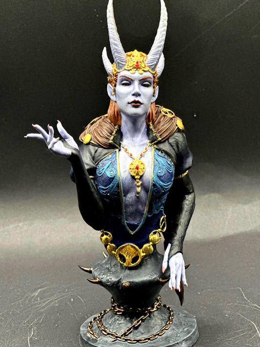 Mizora Bust: Baldur's Gate 3, 3D Printed Resin Figure (Unpainted)