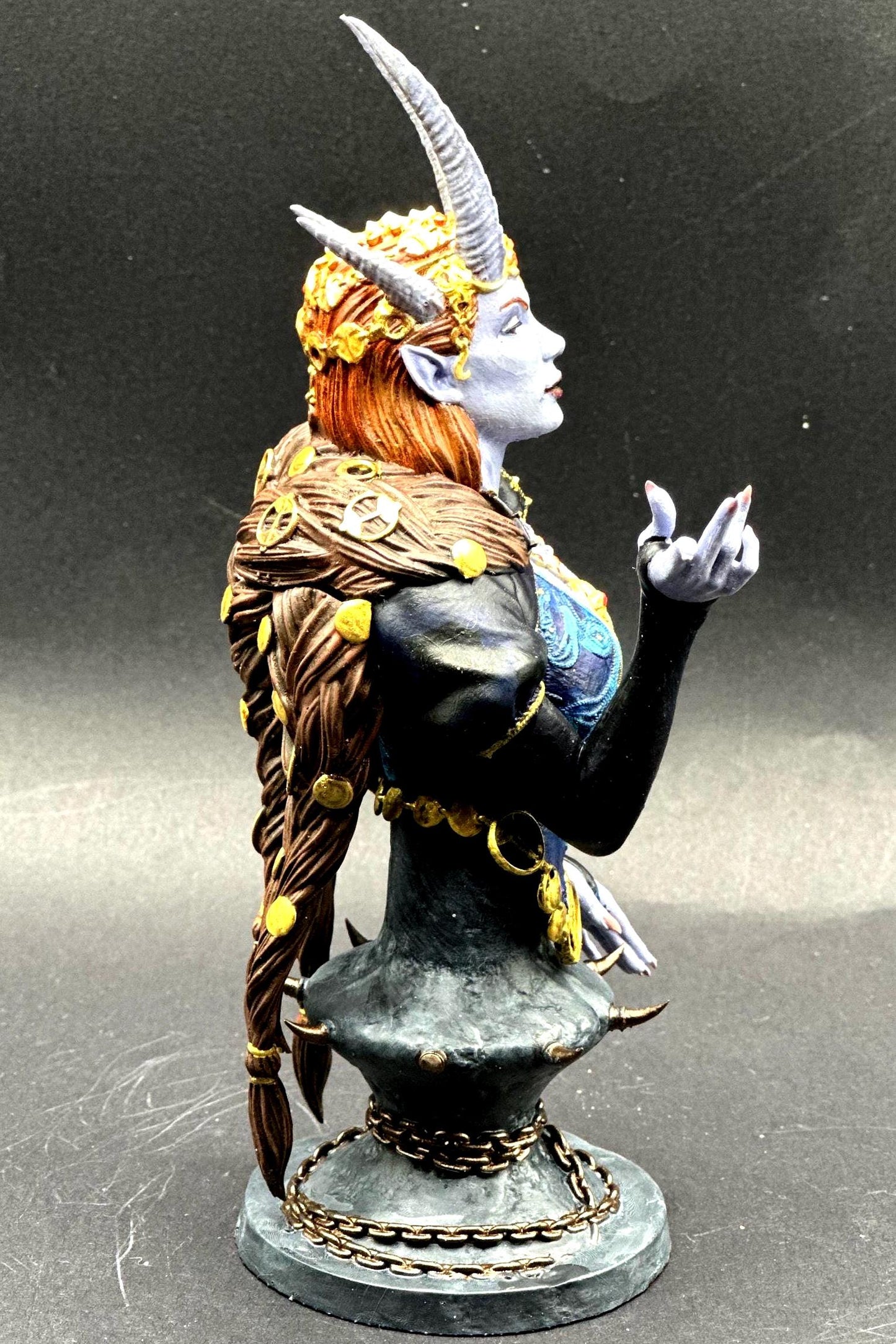 Mizora Bust: Baldur's Gate 3, 3D Printed Resin Figure (Unpainted)