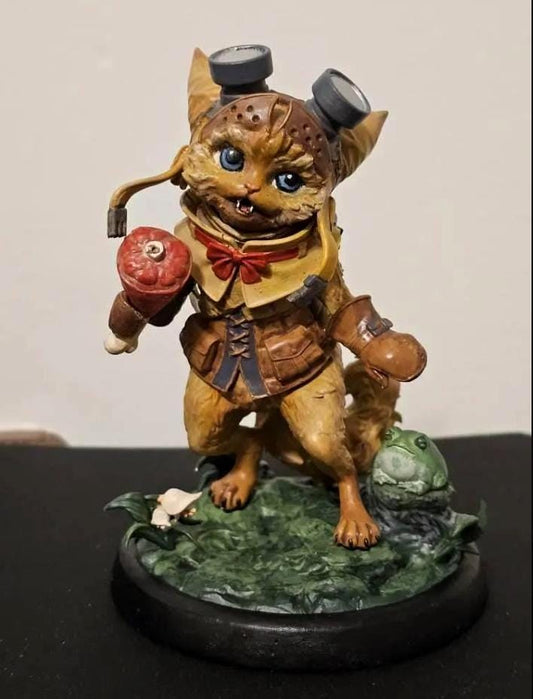 Palico Monster Hunter Figure: Gamer Desk Decor, Felyne Companion Toy