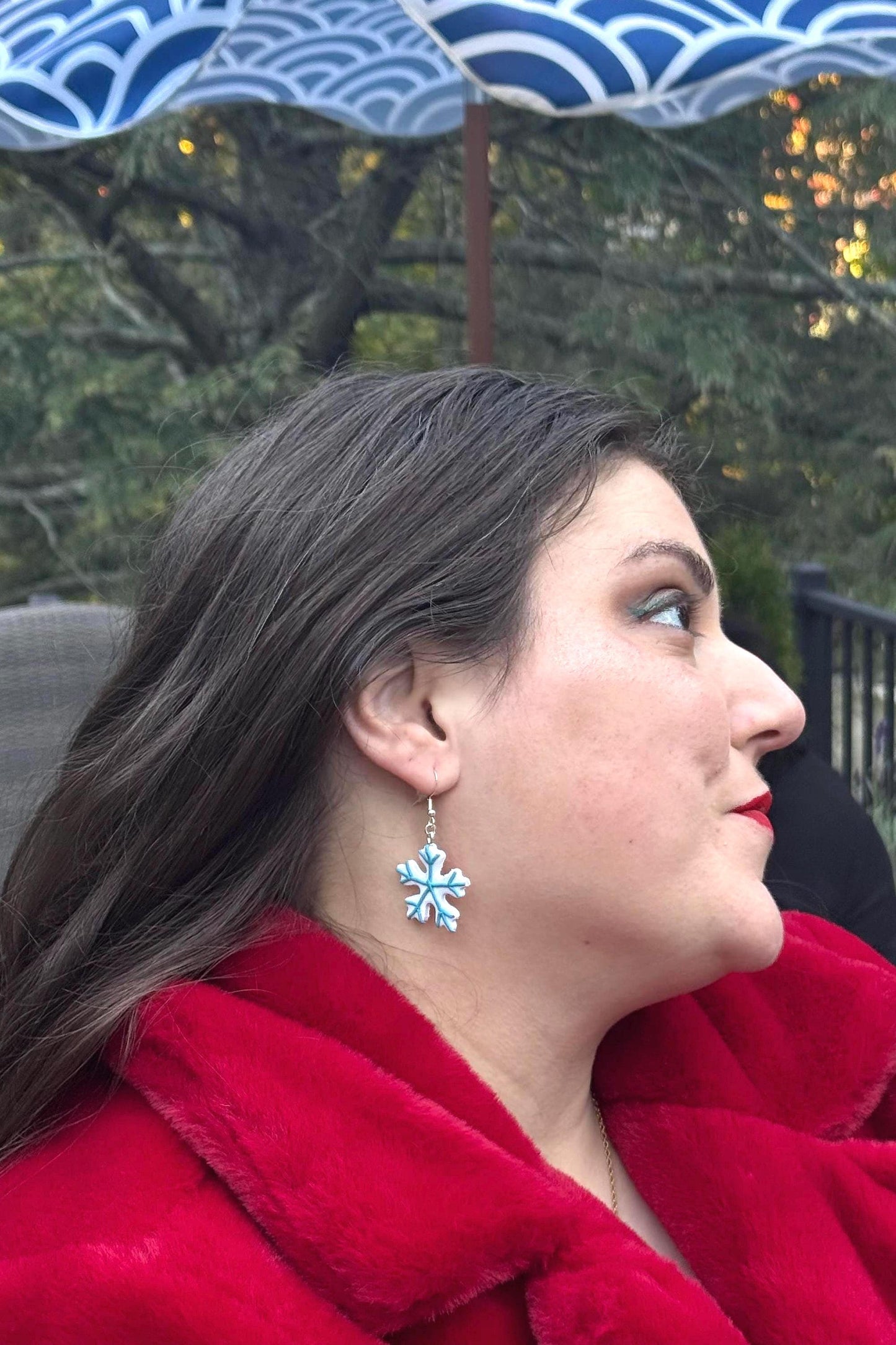 Snowflake Dangle Earrings