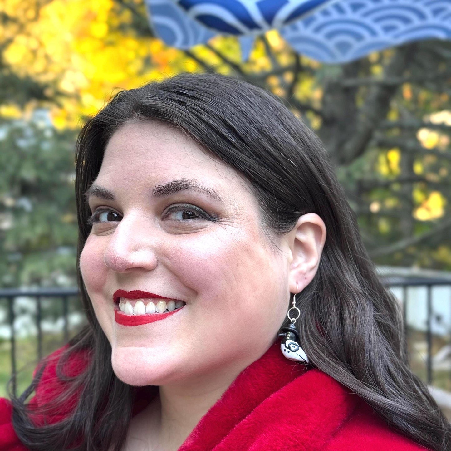 Handmade Magpie Earrings with Hat | Polymer Clay Kpop Jewelry