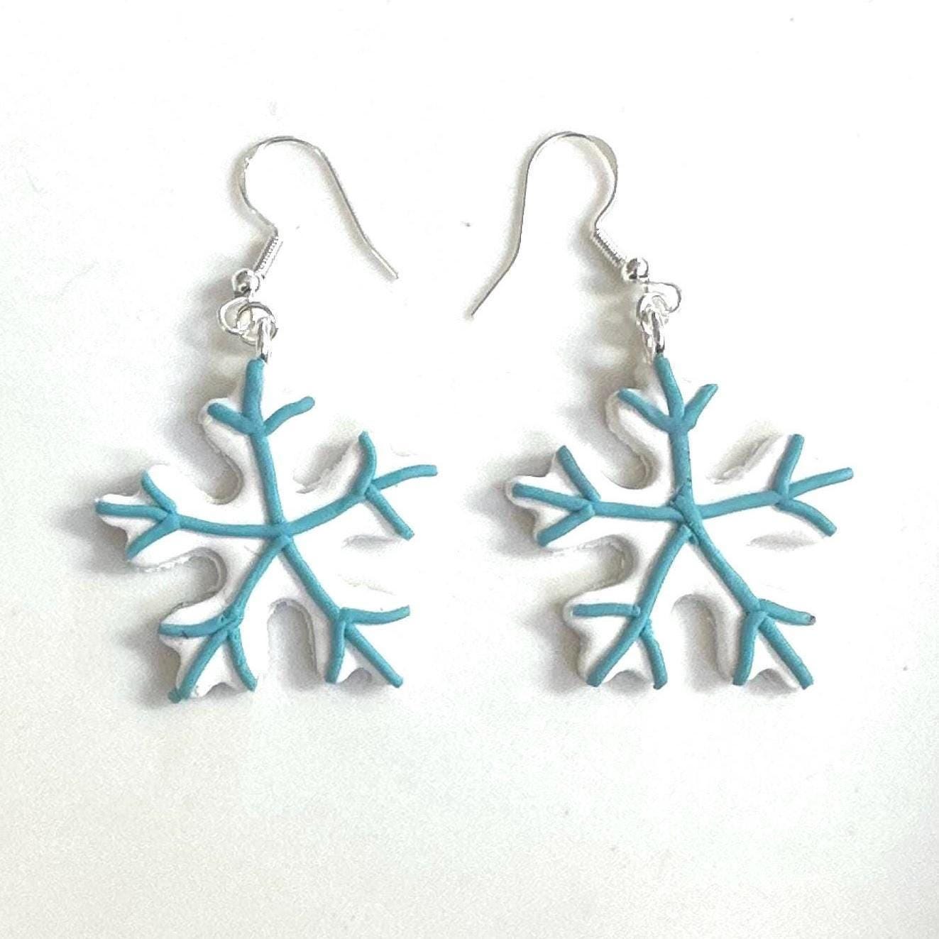 Snowflake Dangle Earrings