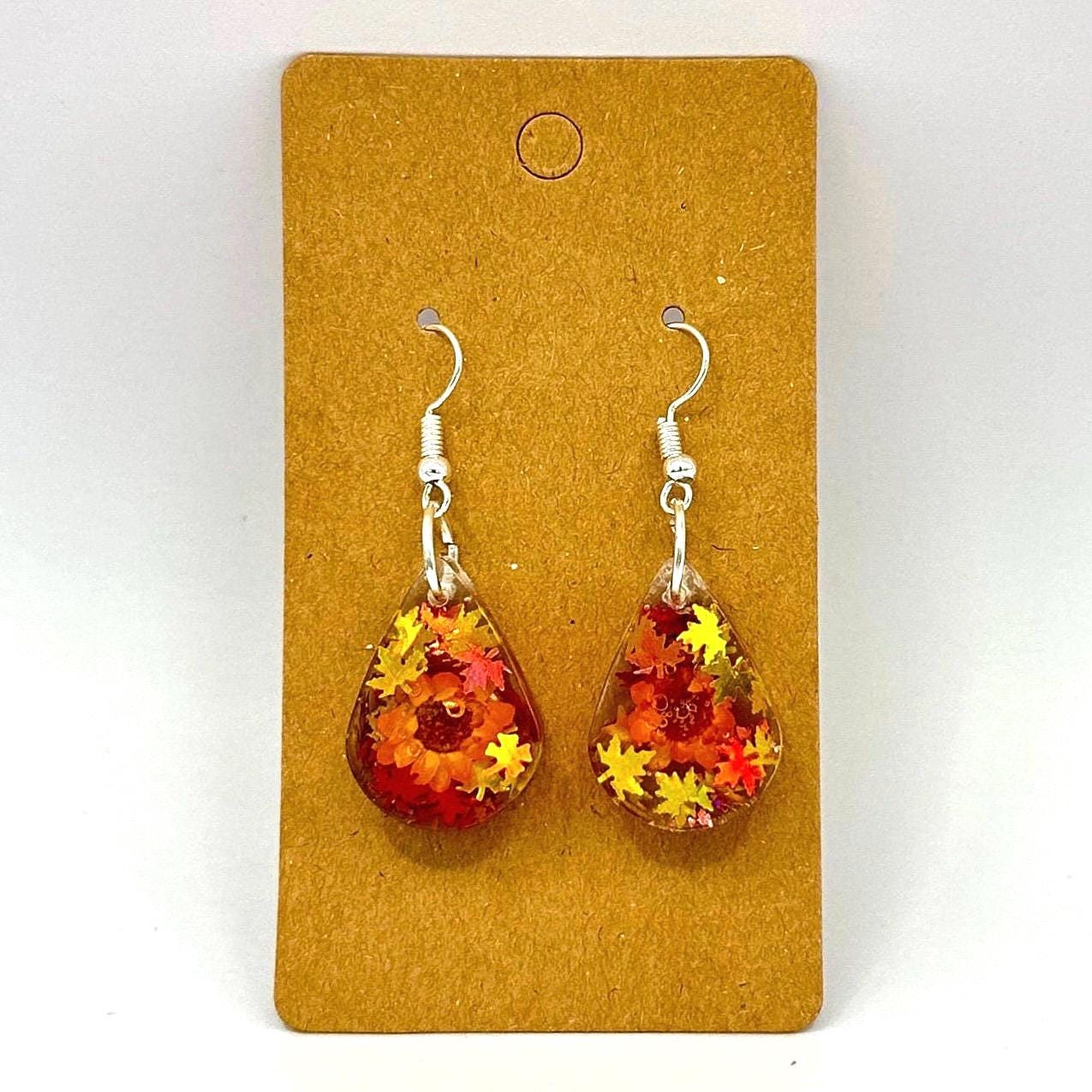 Fall Foliage Drop Earrings